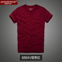 men's short-sleeved cotton T-shirt men bottoming shirt solid color Casual O-Neck Tops & Tees