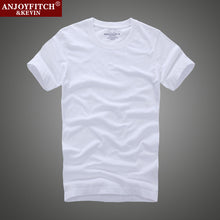 men's short-sleeved cotton T-shirt men bottoming shirt solid color Casual O-Neck Tops & Tees