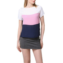tee-shirt-femme-chiffon-t-shirt-splice-round-neck-short-sleeve-casual-elegant-women-tops-tee-shirt-plus-size-blusas BBL