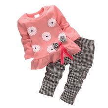 2pcss-kids-baby-girl-minnie-clothes-sets-pullover-bow-tops-plaids-checks-pants-outfits-set-wholebaby-boutique-clothing BBL