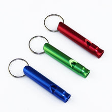 3pc Mix Aluminum Emergency Survival Interior Design Whistle Keychain For Camping Hiking Outdoor Sport Bicycle Cycling Gift