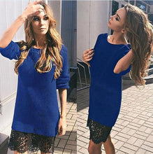 4 Colors Women Bodycon Dresses Warm Sexy Lace Office Party Dress Casual Mini Slim Long Sleeve Vestidos GV411