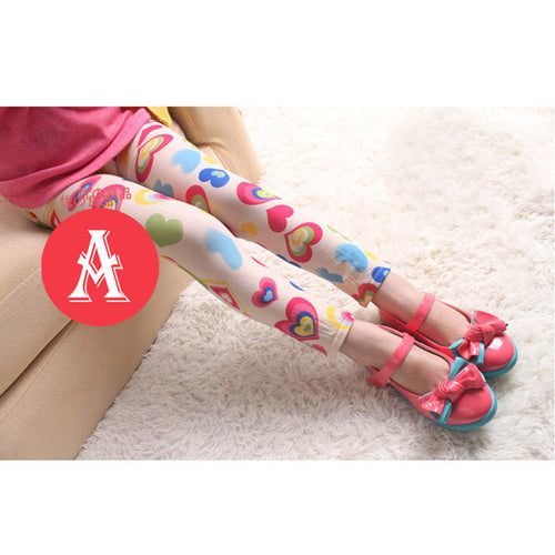 5-12years-baby-kids-stretch-skinny-leggings-pants-printed-floral-girls-trousers BBL
