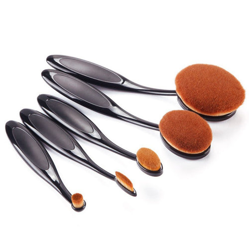 5-pieces-set-cosmetic-oval-makeup-brushes-set-blush-powder-foundation-beauty-eyeshadow-toothbrush-kit-tool BBL