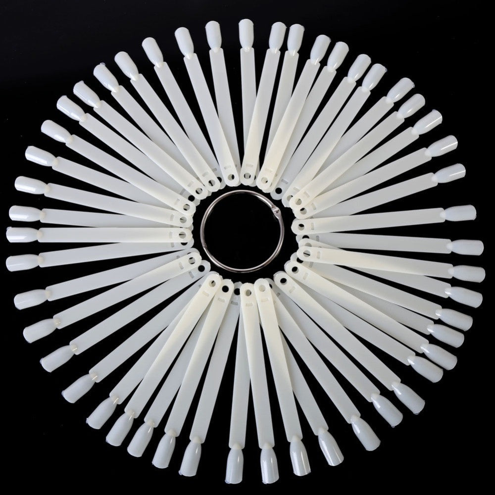 50-pieces-false-display-nail-art-fan-wheel-polish-practice-tip-sticks-design-decor-set-new BBL