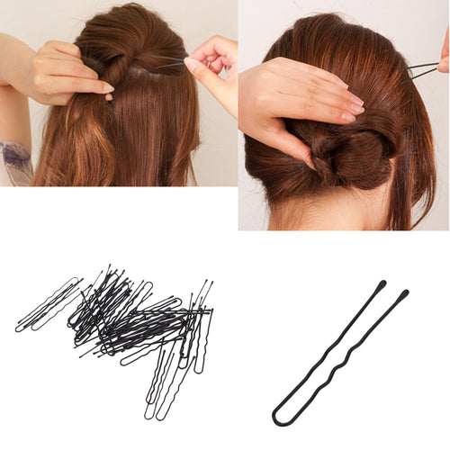 50pcs-beauty-hair-pins-thin-u-shape-hair-bobby-pin-black-metal-clips-health-hair-care-styling-tools BBL