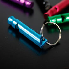 5pc Mix Aluminum Emergency Survival Interior Design Whistle Keychain For Camping Hiking Outdoor Sport Bicycle Cycling Gift
