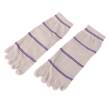 men-socks-middle-tube-stripe-five-finger-toe-breathable-socks BBL