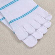 men-socks-middle-tube-stripe-five-finger-toe-breathable-socks BBL
