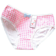 ladies-plaid-printing-cotton-underwear-women-cute-bow-sexy-lace-womens-panties-ll4 BBL