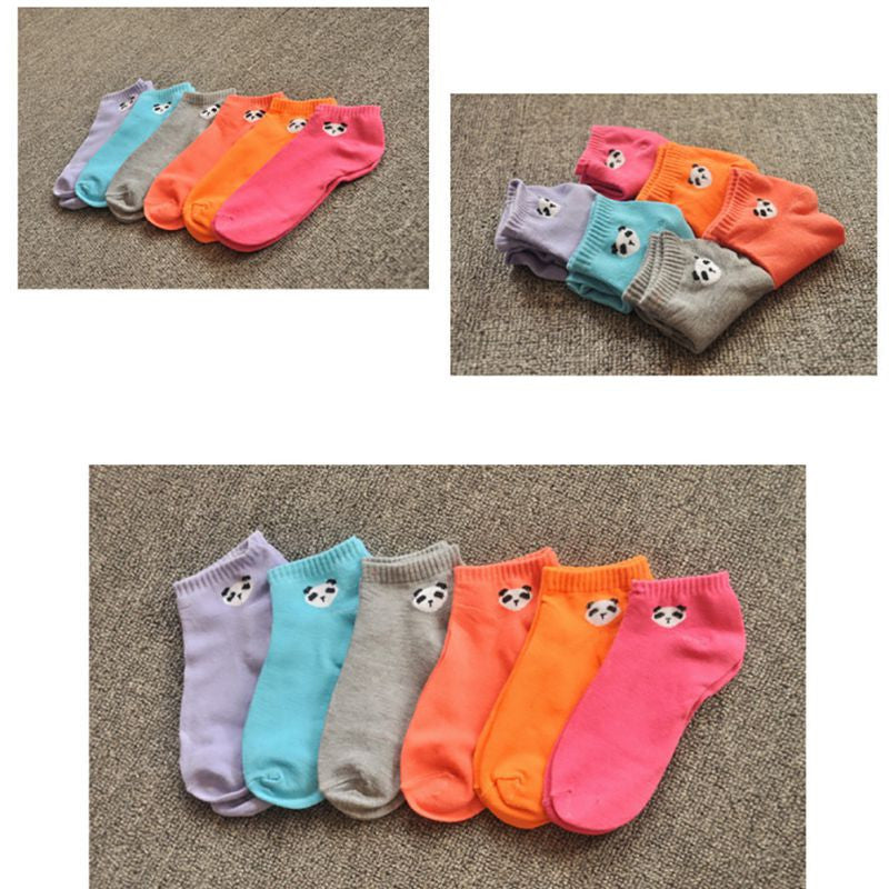 new-fashion-women-socks-panda-pattern-cute-cartoon-candy-color-socks-with-y3 BBL