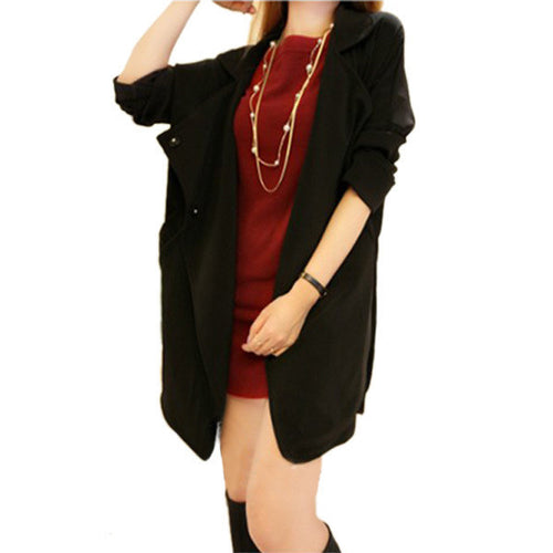new-korean-jacket-elegant-women-lady-long-sleeve-lapel-loose-coat-jacket-windbreaker-jawbreaker-y09 BBL