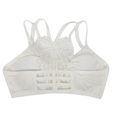 new-women-bra-spaghetti-straps-stretch-brassiere-push-up-bras-back-butterfly-patern-hollow-tops-seamless-padded-vest BBL