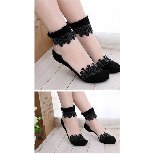 new-women-lace-socks-ultrathin-transparent-beautiful-crystal-elastic-short-solid-color-sock-for-lady-y02 BBL