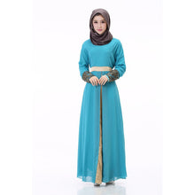 new-women-muslim-cuff-lace-embroidered-long-dress-abaya-islamic-chiffon-maxi-dress BBL