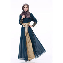 new-women-muslim-cuff-lace-embroidered-long-dress-abaya-islamic-chiffon-maxi-dress BBL