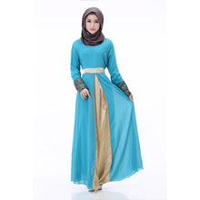 new-women-muslim-cuff-lace-embroidered-long-dress-abaya-islamic-chiffon-maxi-dress BBL