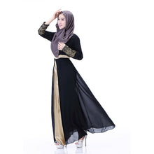 new-women-muslim-cuff-lace-embroidered-long-dress-abaya-islamic-chiffon-maxi-dress BBL
