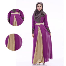 new-women-muslim-cuff-lace-embroidered-long-dress-abaya-islamic-chiffon-maxi-dress BBL