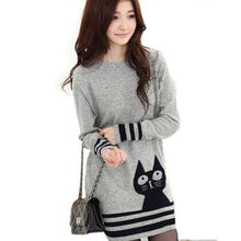 new-elegant-women-long-sleeve-sweater-cute-cat-pattern-o-neck-knitted-pullover-tops-knitwear BBL