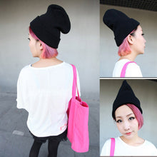 new-fashion-warm-knit-hats-women-men-plain-beanie-hats-cap-slouchy-hat BBL