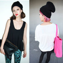 new-fashion-warm-knit-hats-women-men-plain-beanie-hats-cap-slouchy-hat BBL