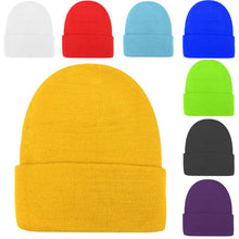 new-fashion-warm-knit-hats-women-men-plain-beanie-hats-cap-slouchy-hat BBL