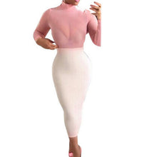 new-fashion-women-sexy-long-sleeve-mesh-evening-party-solid-long-dress BBL