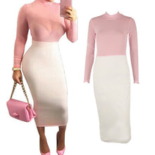 new-fashion-women-sexy-long-sleeve-mesh-evening-party-solid-long-dress BBL