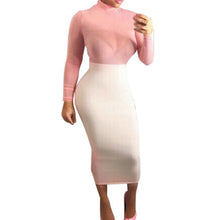 new-fashion-women-sexy-long-sleeve-mesh-evening-party-solid-long-dress BBL