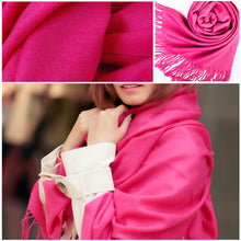 new-korea-women-men-multicolor-long-large-warm-soft-wrap-scarf-shawl-tassels BBL