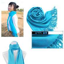 new-korea-women-men-multicolor-long-large-warm-soft-wrap-scarf-shawl-tassels BBL