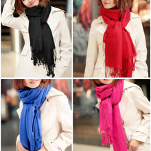 new-korea-women-men-multicolor-long-large-warm-soft-wrap-scarf-shawl-tassels BBL
