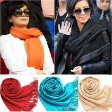 new-korea-women-men-multicolor-long-large-warm-soft-wrap-scarf-shawl-tassels BBL
