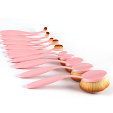 pink-green-10pcss-tooth-brush-shape-oval-makeup-brush-set-multipurpose-professional-foundation-powder-brush-kit-ll4 BBL