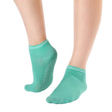 womens-fitness-pilates-socks-colorful-non-slip-massage-toe-durable-dance-s-ankle-grip-exercise-printed-letter-socks BBL