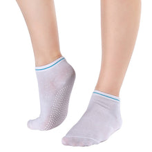 womens-fitness-pilates-socks-colorful-non-slip-massage-toe-durable-dance-s-ankle-grip-exercise-printed-letter-socks BBL