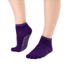 womens-fitness-pilates-socks-colorful-non-slip-massage-toe-durable-dance-s-ankle-grip-exercise-printed-letter-socks BBL