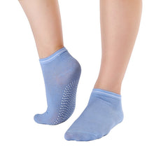 womens-fitness-pilates-socks-colorful-non-slip-massage-toe-durable-dance-s-ankle-grip-exercise-printed-letter-socks BBL
