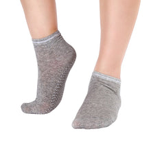 womens-fitness-pilates-socks-colorful-non-slip-massage-toe-durable-dance-s-ankle-grip-exercise-printed-letter-socks BBL