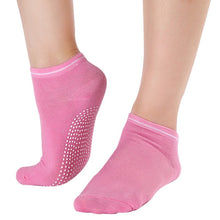 womens-fitness-pilates-socks-colorful-non-slip-massage-toe-durable-dance-s-ankle-grip-exercise-printed-letter-socks BBL