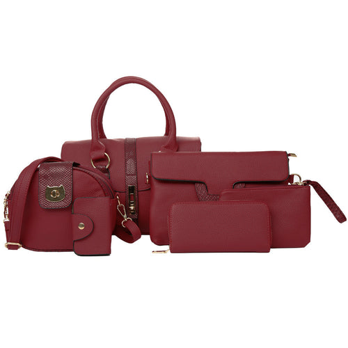 6pcs-women-pu-leather-handbag-set-snake-skin-texture-ladies-designer-handbags-sets-zipper-hasp-elegant-6pcs-tote-bag-wallet-set BBL