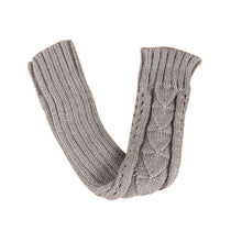 Amazig Long Mitten Gloves Women Knitted Arm Fingerless Gloves Solid Color FunS29