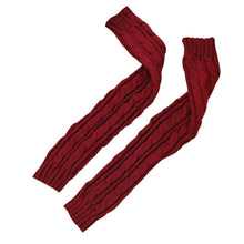 AmazingFashion Women Girl Fingless Knit Long Gloves