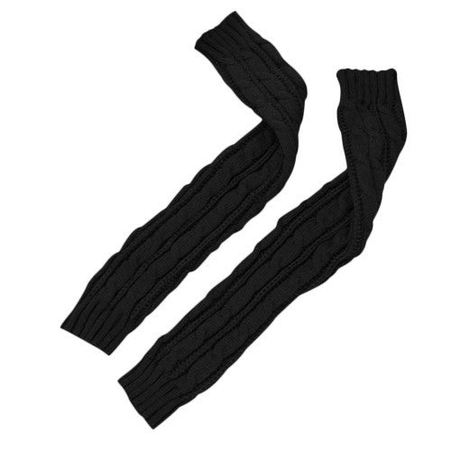 AmazingFashion Women Girl Fingless Knit Long Gloves