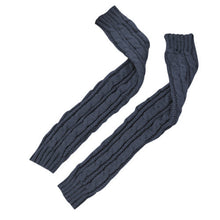 AmazingFashion Women Girl Fingless Knit Long Gloves