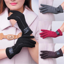 Amazing Candy Colors Lady Women Bowknot Screen Motorcycle Ski Snow Snowboard Warm Gloves Mittens