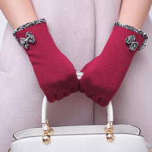 Amazing Candy Colors Lady Women Bowknot Screen Motorcycle Ski Snow Snowboard Warm Gloves Mittens