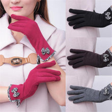 Amazing Candy Colors Lady Women Bowknot Screen Motorcycle Ski Snow Snowboard Warm Gloves Mittens