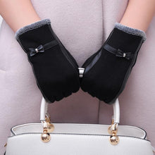Amazing Candy Colors Lady Women Bowknot Screen Motorcycle Ski Snow Snowboard Warm Gloves Mittens